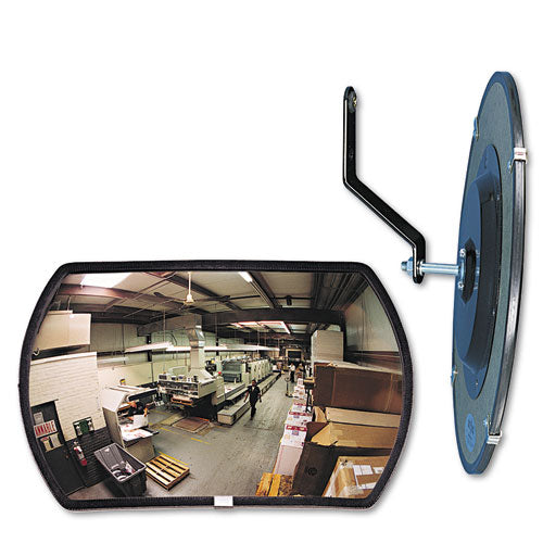 160 degree Convex Security Mirror, Round Rectangular, 18"w x 12"h-(SEERR1218)