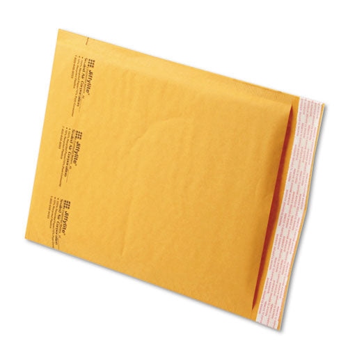 Jiffylite Self-Seal Bubble Mailer, #2, Barrier Bubble Air Cell Cushion, Self-Adhesive Closure, 8.5 x 12, Brown Kraft, 100/CT-(SEL39093)
