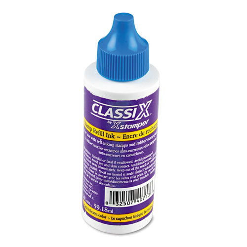 Refill Ink for Classix Stamps, 2 oz Bottle, Blue-(XST40713)