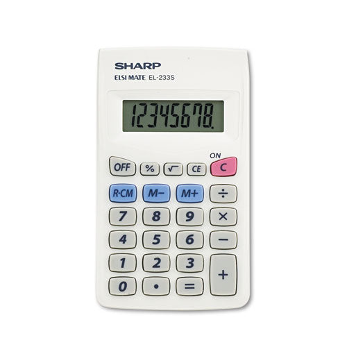 EL233SB Pocket Calculator, 8-Digit LCD-(SHREL233SB)