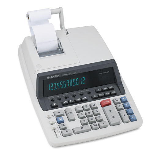 QS-2770H Two-Color Ribbon Printing Calculator, Black/Red Print, 4.8 Lines/Sec-(SHRQS2770H)