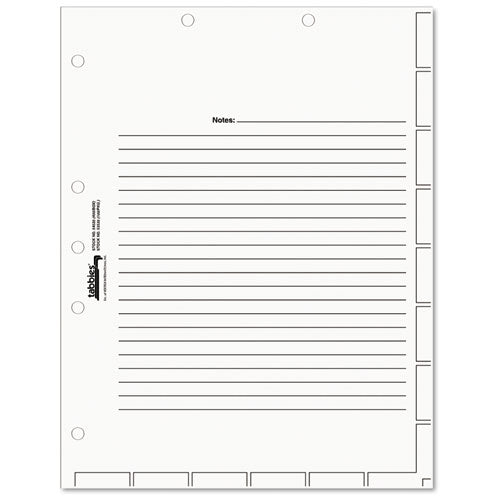 Medical Chart Index Divider Sheets, Untabbed, 11 x 8.5, White, 400/Box-(TAB54520)