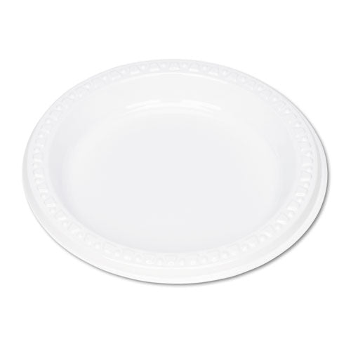 Plastic Dinnerware, Plates, 6" dia, White, 125/Pack-(TBL6644WH)