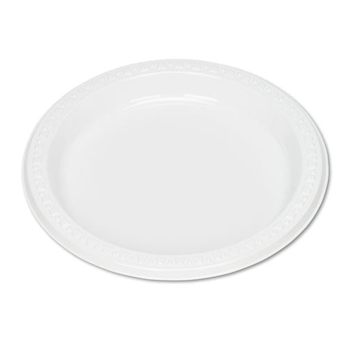 Plastic Dinnerware, Plates, 7" dia, White, 125/Pack-(TBL7644WH)