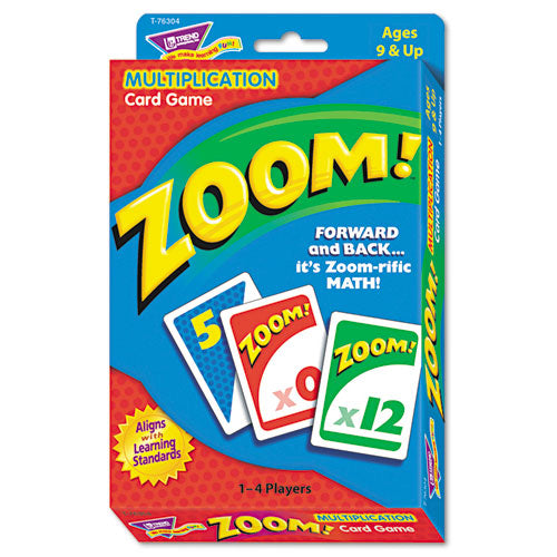 Zoom Math Card Game, Ages 9 and Up, 100 Cards/Set-(TEPT76304)