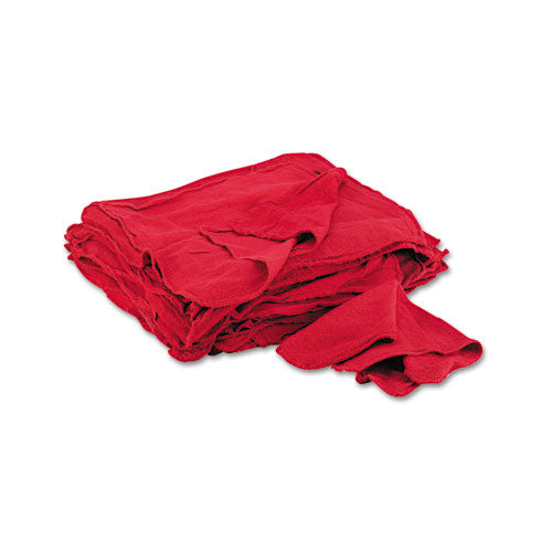 Red Shop Towels, Cloth, 14 x 15, 50/Pack-(UFSN900RST)