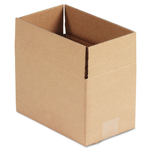 Fixed-Depth Corrugated Shipping Boxes, Regular Slotted Container (RSC), 6" x 10" x 6", Brown Kraft, 25/Bundle-(UNV1066)
