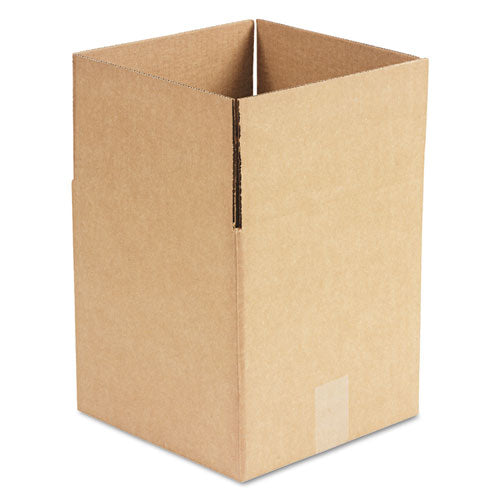 Cubed Fixed-Depth Corrugated Shipping Boxes, Regular Slotted Container (RSC), Large, 10" x 10" x 10", Brown Kraft, 25/Bundle-(UNV101010)
