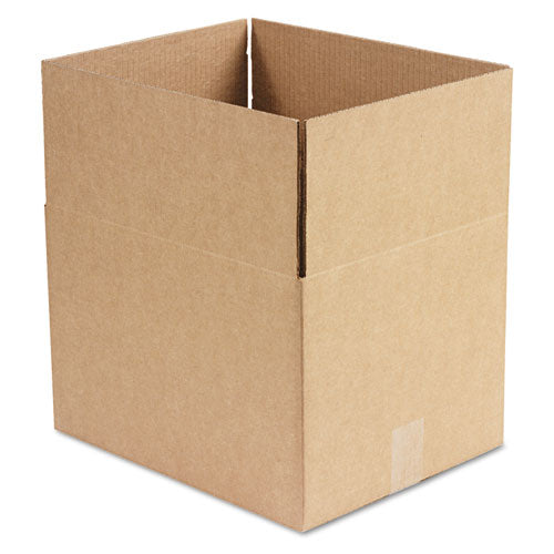 Fixed-Depth Corrugated Shipping Boxes, Regular Slotted Container (RSC), 12" x 15" x 10", Brown Kraft, 25/Bundle-(UNV151210)