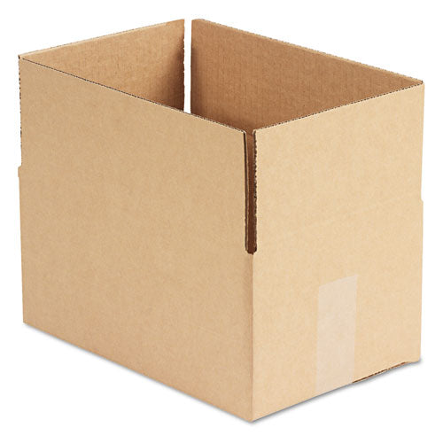 Fixed-Depth Corrugated Shipping Boxes, Regular Slotted Container (RSC), 8" x 12" x 6", Brown Kraft, 25/Bundle-(UNV1286)