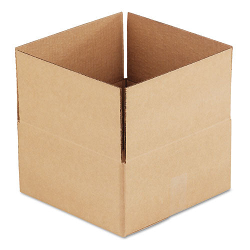Fixed-Depth Corrugated Shipping Boxes, Regular Slotted Container (RSC), 12" x 12" x 6", Brown Kraft, 25/Bundle-(UNV12126)