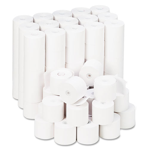 Impact and Inkjet Print Bond Paper Rolls, 0.5" Core, 2.25" x 165 ft, White, 100/Carton-(UNV22200)