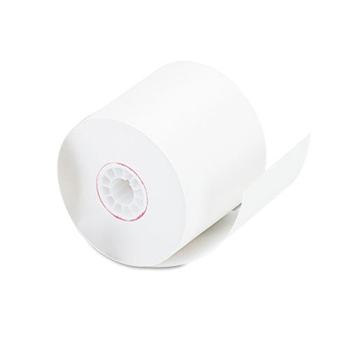 Impact and Inkjet Print Bond Paper Rolls, 0.5" Core, 2.25" x 128 ft, White, 100/Carton-(UNV35705RL)