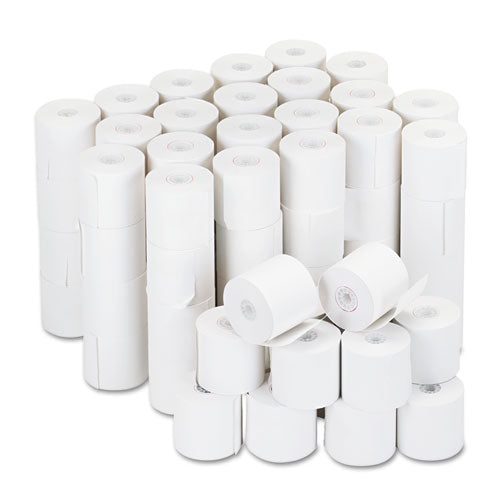 Impact and Inkjet Print Bond Paper Rolls, 0.5" Core, 2.25" x 126 ft, White, 100/Carton-(UNV35705)